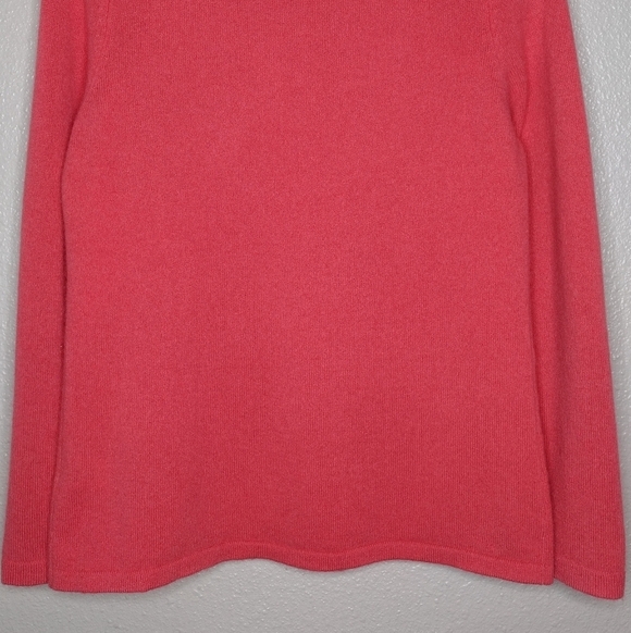 Talbots Petite Pure Cashmere Women's Pullover Knit Long Sleeve Scoopneck Sweater - Picture 6 of 12